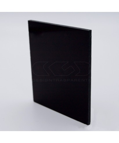 Lastra plexiglass nero lucido coprente acridite 80 su misura.