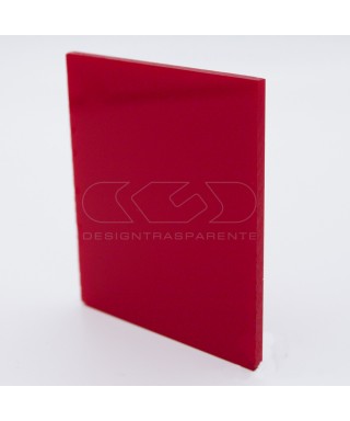 Lastra plexiglass colorato rosso pieno acridite 332 su misura