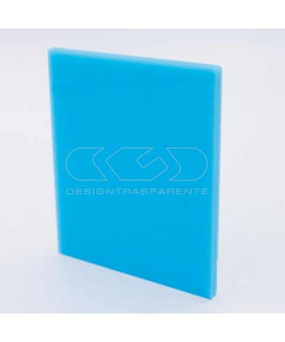 Lastra plexiglass celeste pieno 692 acridite su misura.