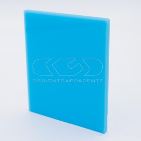 Lastra plexiglass celeste pieno 692 acridite su misura.