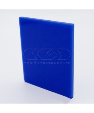 Lastra plexiglass blu cobalto azzurro pieno acridite 541 su misura