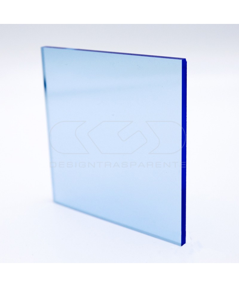 Lastra plexiglass fluorescente azzurro 92610 acridite su misura