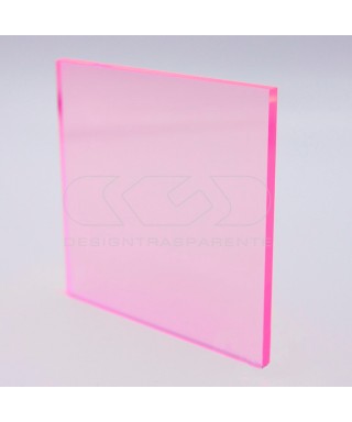 Lastra plexiglass fluorescente rosa 92320 acridite su misura