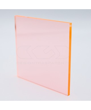 Lastra plexiglass fluorescente arancio 92315 acridite su misura.