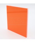 Lastra plexiglass fluorescente rosso 92362 acridite su misura.