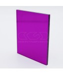 Planchas Metacrilato Violeta Transparente 420 láminas a medida.