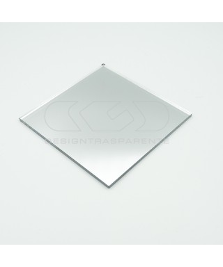Lastra plexiglass specchio argento pannello su misura
