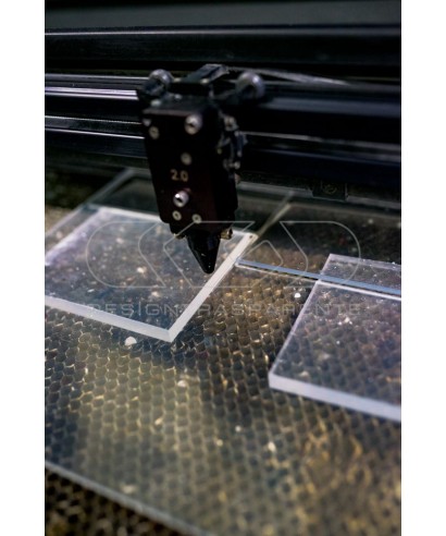 Kit teca cm 75x70 lastre in plexiglass su misura e colla fai da te.