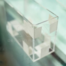 Kit teca cm 85x45 lastre in plexiglass su misura e colla fai da te.