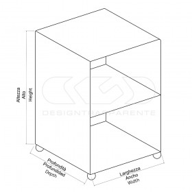 Carrello TV 65x50 mobile in plexiglass trasparente, ruote e ripiani.