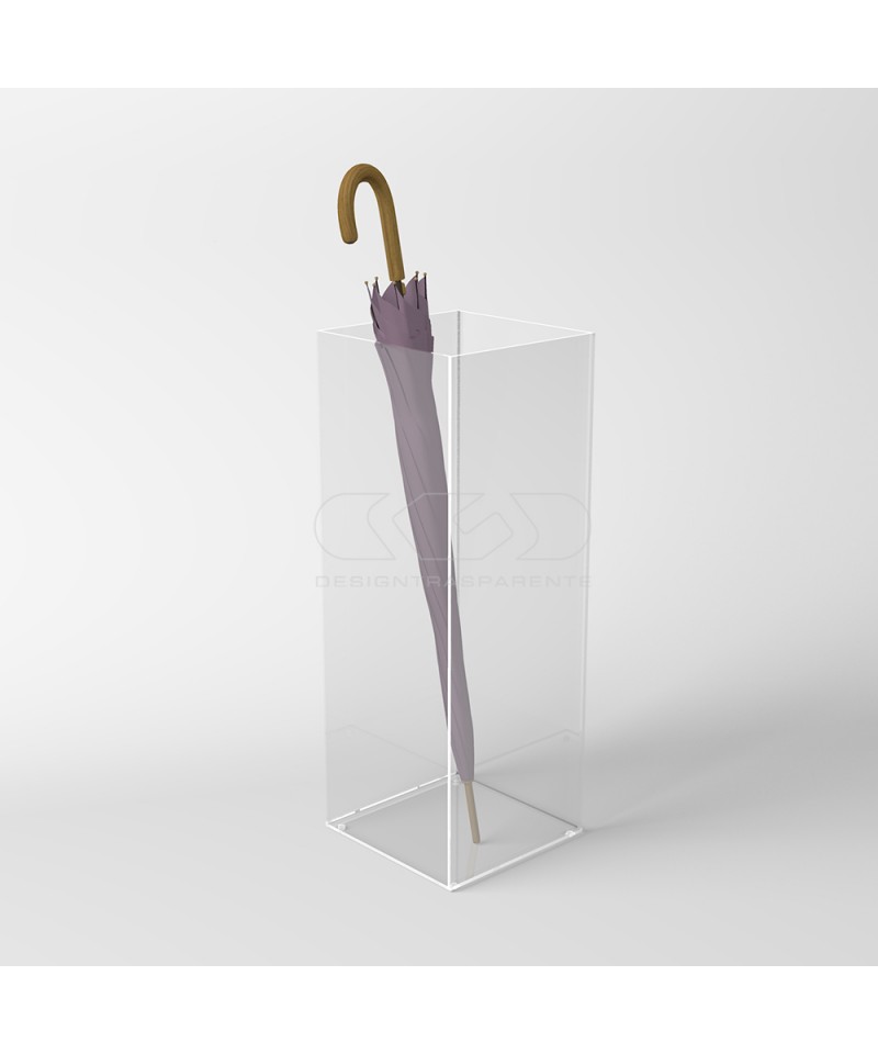Portaombrelli in metacrilato trasparente 21x28xh65 cm IKEDA con