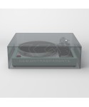 Turntable cover box W40 D35 H15 transparent or smoked acrylic.