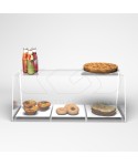Food display case cm 50 transparent acrylic bakery countertop.