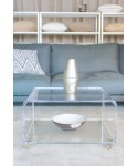 Transparent Acrylic Width cm 100 coffee table magazine holder.