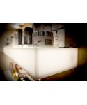 Estante iluminada cm 75 metacrilato blanco luz natural LED.