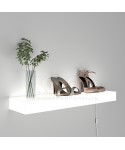 Mensola luminosa cm 95 in plexiglass bianco luce LED naturale.