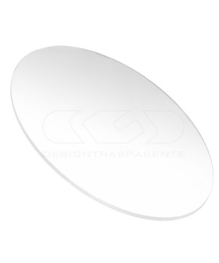 Transparent acrylic disk made to measure circle of various diameters.