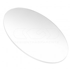Transparent acrylic disk made to measure circle of various diameters.