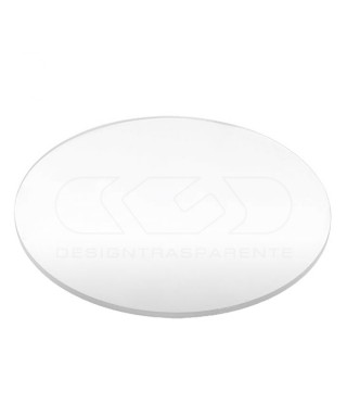 Transparent acrylic disk made to measure circle of various diameters