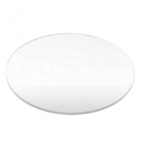Transparent acrylic disk made to measure circle of various diameters