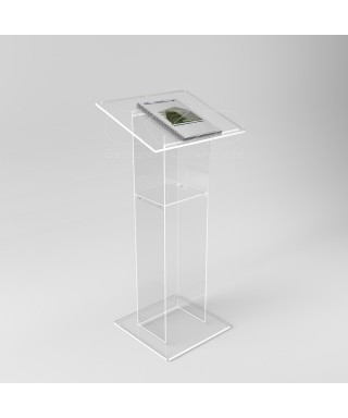 Lectern 50x40H100 Floor-standing clear acrylic lectern economic model.
