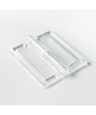Cerniera in plexiglass trasparente grande e di facile applicazione