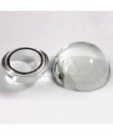 Mezza sfera in plexiglass trasparente pieno micro sfera in acrilico.