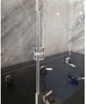 Economic 75x10 transparent acrylic showcase to assemble.