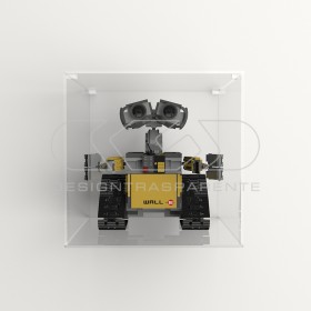 Vitrina de pared 25 cm metacrilato transparente para Lego y maquetas.