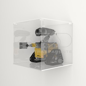 Vitrina de pared 25 cm metacrilato transparente para Lego y maquetas.