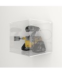 Teca da parete cm 25 in plexiglass trasparente per Lego e modellismo.