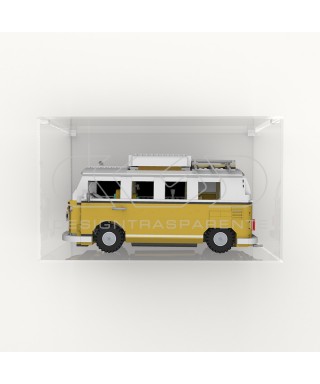 Teca da parete cm 25 in plexiglass trasparente per Lego e modellismo.