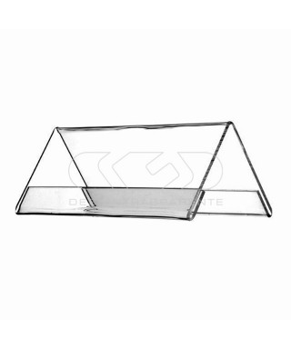 Name plate double-sided placeholders transparent acrylic.