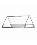 Cavaliere tasca segnaposto bifacciale in plexiglass trasparente.