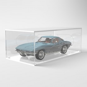 Teca 25x10 H variabile plexiglass trasparente per Modellismo e Lego.