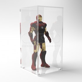 Teca 60x45 H variabile plexiglass trasparente per Modellismo e Lego