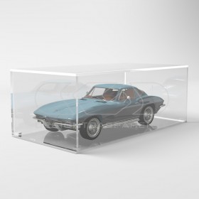 Acrylic display box 80x45 transparent for hobby model building Lego.
