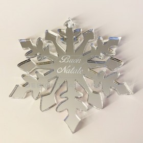 Copo de nieve Decoración de Navidad Adornos navideños de metacrilato.