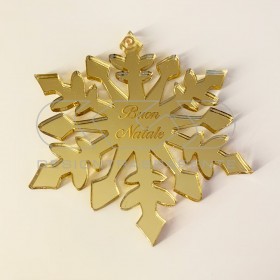 Copo de nieve Decoración de Navidad Adornos navideños de metacrilato.