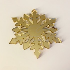 Copo de nieve Decoración de Navidad Adornos navideños de metacrilato.