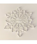 Fiocco di neve Decorazione Natalizia addobbi di Natale in plexiglass.