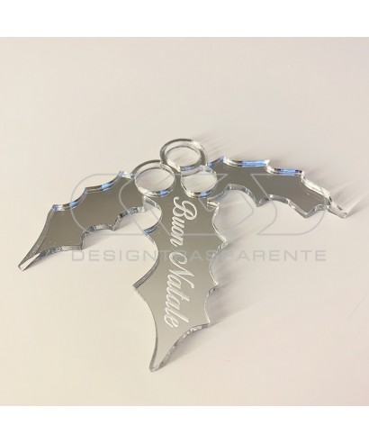 Acebo Decoración de Navidad Adornos navideños de metacrilato.