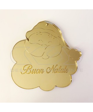 Papá Noel Decoración de Navidad Adornos navideños de metacrilato.