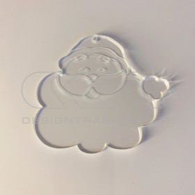 Santa Claus Christmas Decoration acrylic Christmas ornaments.