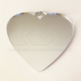 Corazón Decoración de Navidad Adornos navideños de metacrilato.