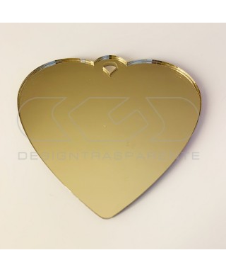 Corazón Decoración de Navidad Adornos navideños de metacrilato.