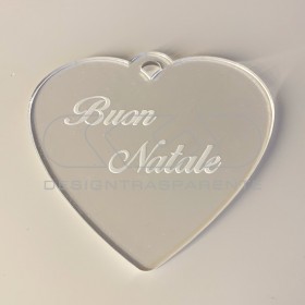 Heart Christmas Decoration acrylic Christmas ornaments.