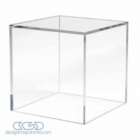 Teca su misura in plexiglass trasparente cm 65x60H60.