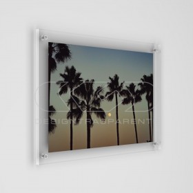 Photo Frame Base cm 15 variable H plexiglass with transparent screws.