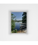 Photo Frame Base cm 40 variable H plexiglass with transparent screws.